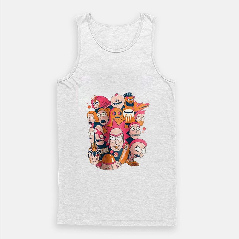 Collage Rick and Morty Pickle Rick Tank Top Collage Rick and Morty Pickle Rick Tank Top