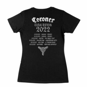 Coroner Skull 2022 Tour Girls T shirt 2