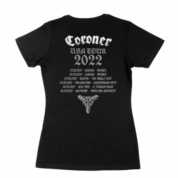 Coroner Skull 2022 Tour Girls T-shirt