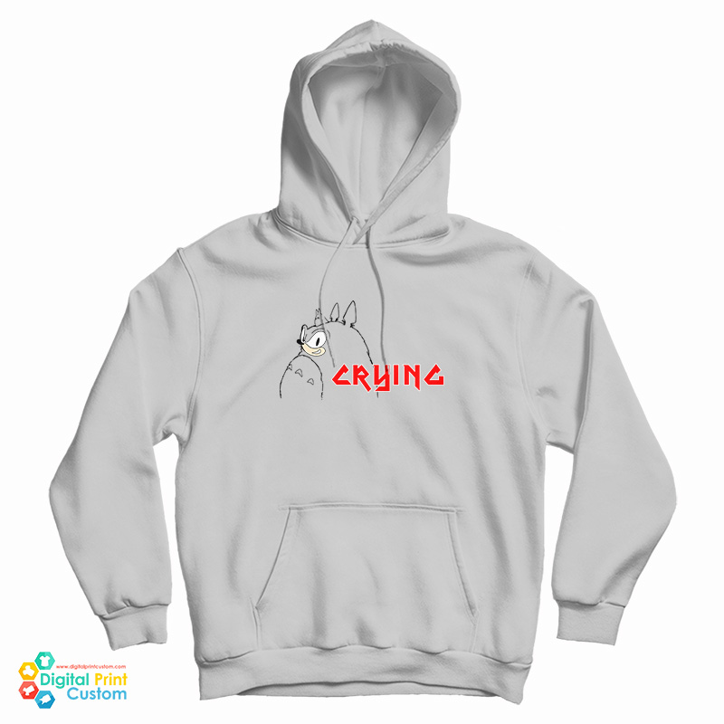 Crying Totoro Sonic Hoodie For UNISEx Crying Totoro Sonic Hoodie For UNISEx