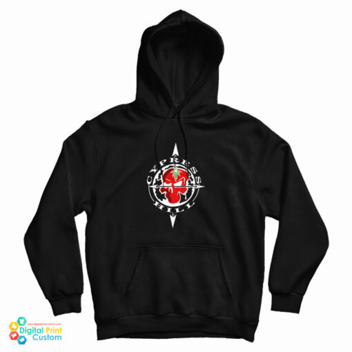 Cypress Hill OG Skull And Compass Hoodie For UNISEX Cypress Hill OG Skull And Compass Hoodie For UNISEX