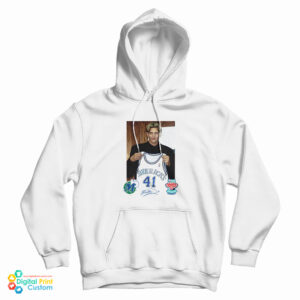 Dallas Mavericks Mitchell and Ness Dirk Nowitzki Draft Jersey Signature Hoodie