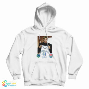 Dallas Mavericks Mitchell and Ness Dirk Nowitzki Draft Jersey Signature Hoodie