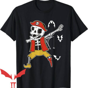 Dancing Skeleton T-Shirt Dabbing Skeleton Pirate Dance