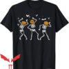 Dancing Skeleton T-Shirt Halloween Pumpkin Dancing Skeleton