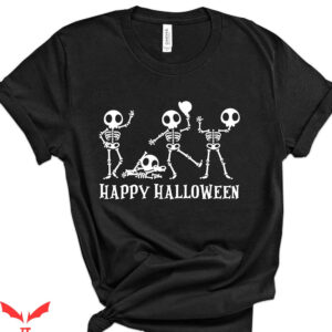 Dancing Skeleton T-Shirt Happy Halloween
