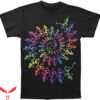 Dancing Skeleton T-Shirt Liquid Blue Spiral Skeletons T-Shirt