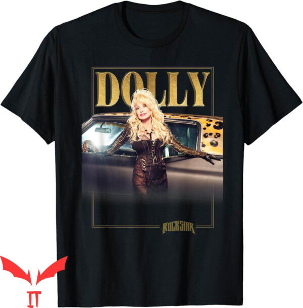 Dolly Parton Dallas Cowboys T-Shirt Rockstar Gold