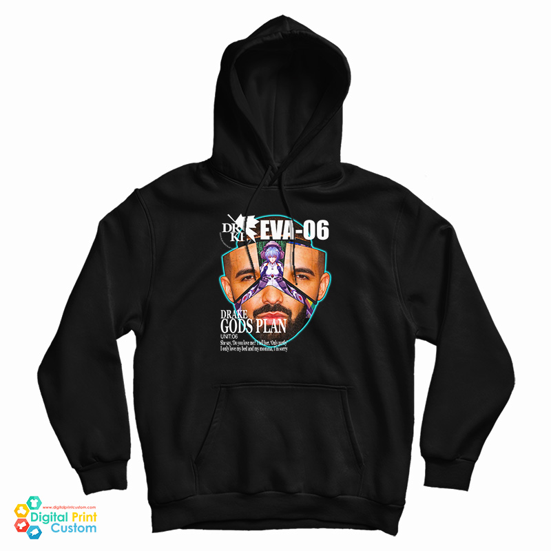 Drake Evangelion Eva 06 Gods Plan Hoodie Drake Evangelion Eva 06 Gods Plan Hoodie