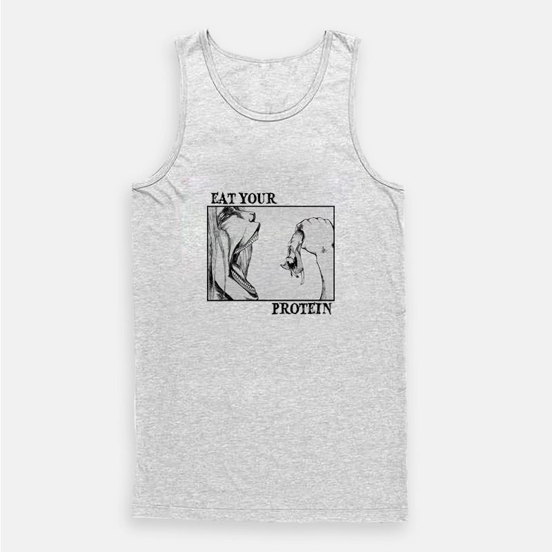 Eat Your Protein Attack On Titan Anime Gym Tank Top Eat Your Protein Attack On Titan Anime Gym Tank Top