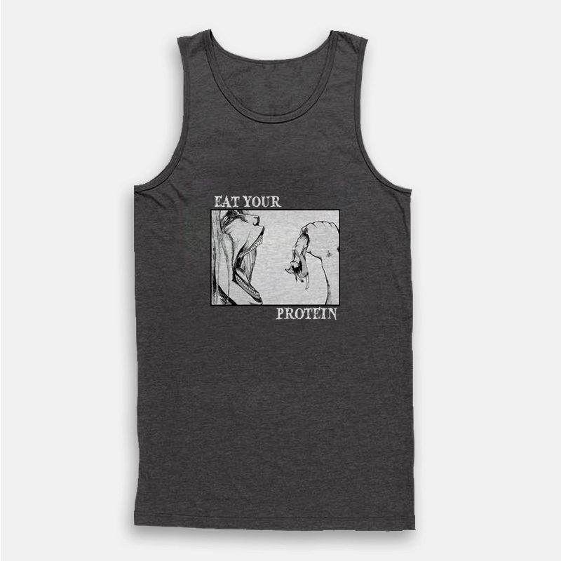Eat Your Protein Attack On Titan Anime Gym Tank Top Eat Your Protein Attack On Titan Anime Gym Tank Top