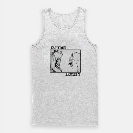 Eat Your Protein Attack On Titan Anime Gym Tank Top Eat Your Protein Attack On Titan Anime Gym Tank Top