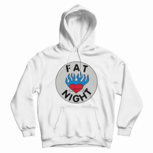 Fat Night Flaming Heart Hoodie For