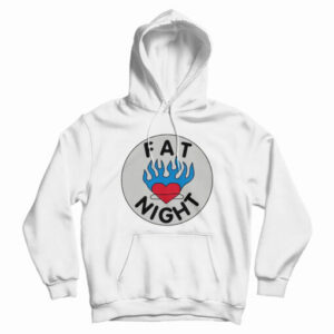 Fat Night Flaming Heart Hoodie For