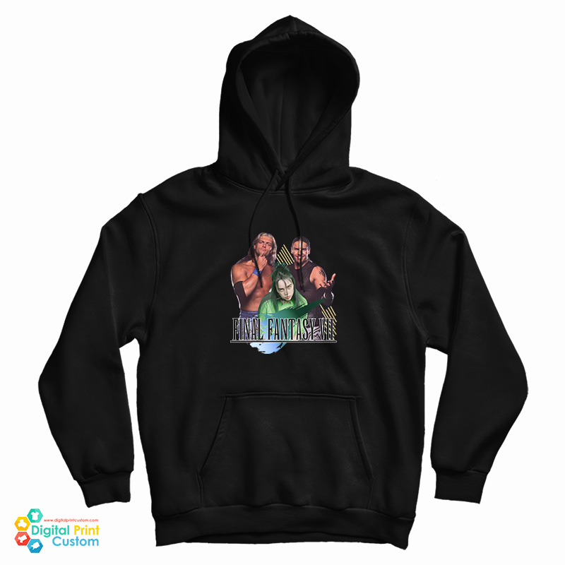 Final Fantasy VII Edge Christian Billie Eilish Parody Hoodie Final Fantasy VII Edge Christian Billie Eilish Parody Hoodie