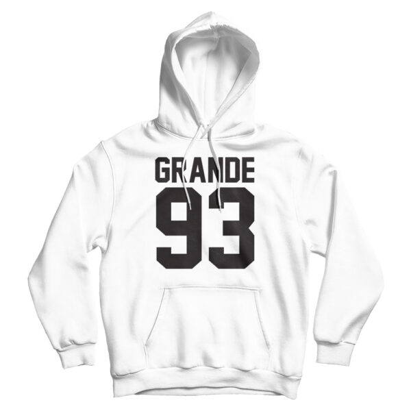 For Sale Grande 93 Ariana Grande Front Hoodie For Men’s And Women’s