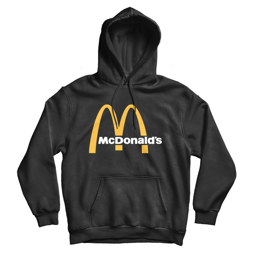 For Sale McDonald's Arch Logo Cheap Custom Hoodie Men And Women For Sale McDonald's Arch Logo Cheap Custom Hoodie Men And Women
