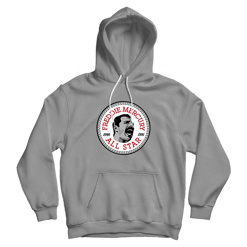 Freddie Mercury Converse All Star Icon Men's Hoodie For UNISEX Freddie Mercury Converse All Star Icon Men's Hoodie For UNISEX