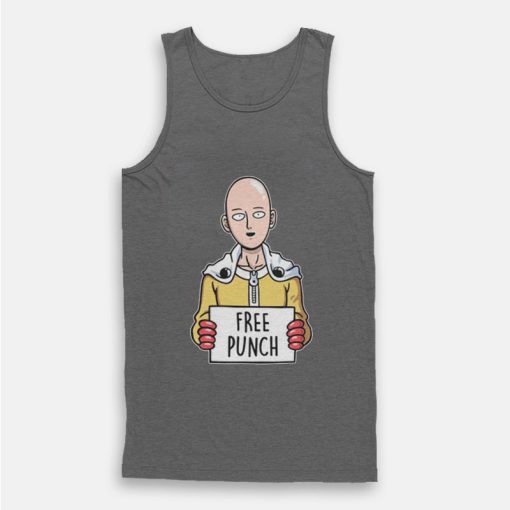 Free Punch Saitama One punch Man Tank Top Free Punch Saitama One punch Man Tank Top