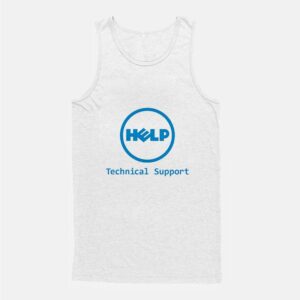 Funny Dell Parody Logo Computer Tech Support Tank Top
