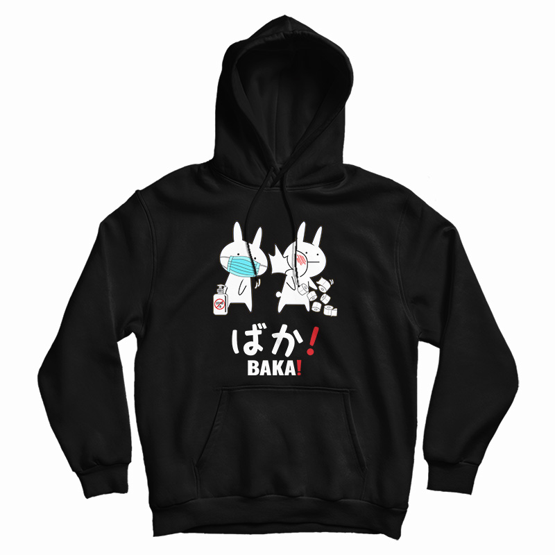 Funny Japanese Baka Rabbit Slap Hoodie For Men's And Women's Funny Japanese Baka Rabbit Slap Hoodie For Men's And Women's