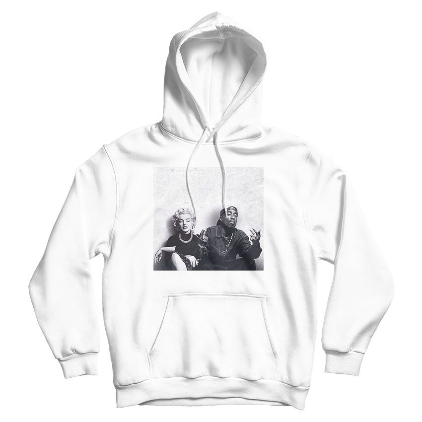 Funny Style Tupac Marilyn Monroe Couple Sweatshirt Hip-hop Legend Funny Style Tupac Marilyn Monroe Couple Sweatshirt Hip-hop Legend