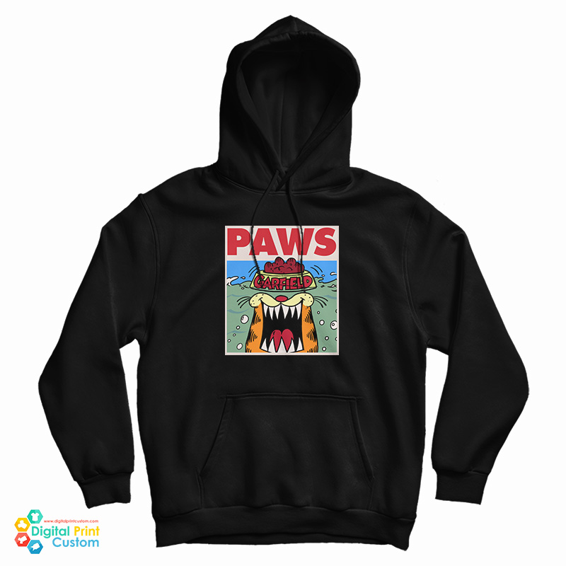 Garfield Paws Jaws Parody Hoodie For UNISEX Garfield Paws Jaws Parody Hoodie For UNISEX