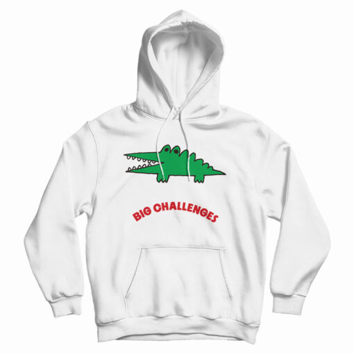 Get It Now 1978 Sanrio Big Challenges Gator Hoodie For UNISEX Get It Now 1978 Sanrio Big Challenges Gator Hoodie For UNISEX