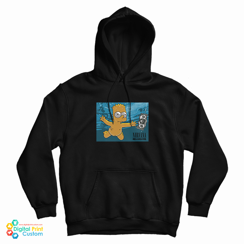 Get It Now Bart Simpson Nirvana Nevermind Parody Hoodie Get It Now Bart Simpson Nirvana Nevermind Parody Hoodie