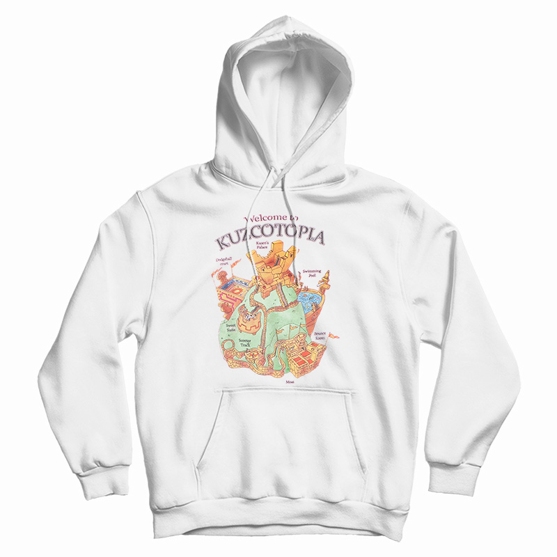 Get It Now Disney The Emperor's New Groove Kuzcotopia Map Hoodie Get It Now Disney The Emperor's New Groove Kuzcotopia Map Hoodie