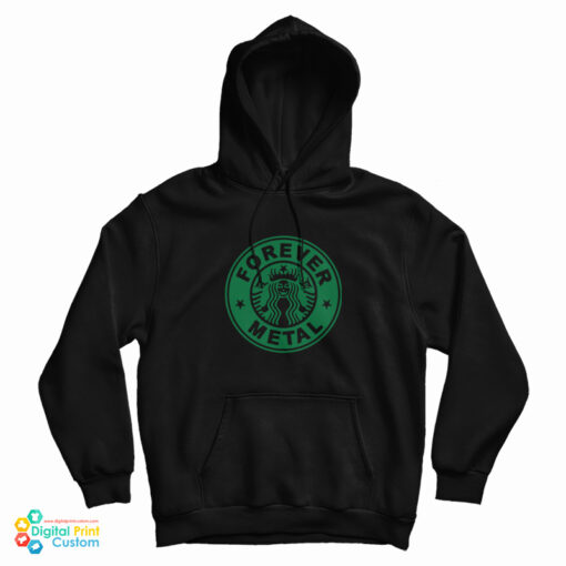 Get It Now Forever Metal Starbucks Parody Logo Hoodie Get It Now Forever Metal Starbucks Parody Logo Hoodie