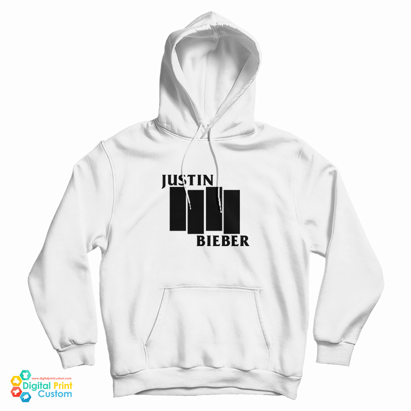 Get It Now Justin Bieber Black Flag Logo Parody Hoodie Get It Now Justin Bieber Black Flag Logo Parody Hoodie