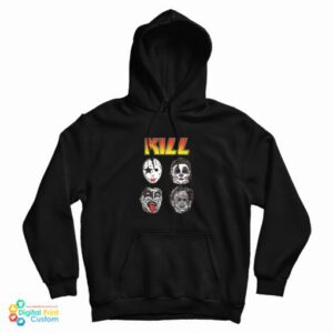 Get It Now Kill Halloween Kiss Band Logo Parody Hoodie