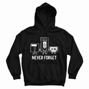 Get It Now Never Forget Nostalgic Floppy Disk Cassette Hoodie