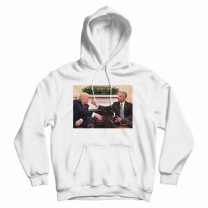 Get It Now Obama Giving Donald Trump The Finger Hoodie For UNISEX