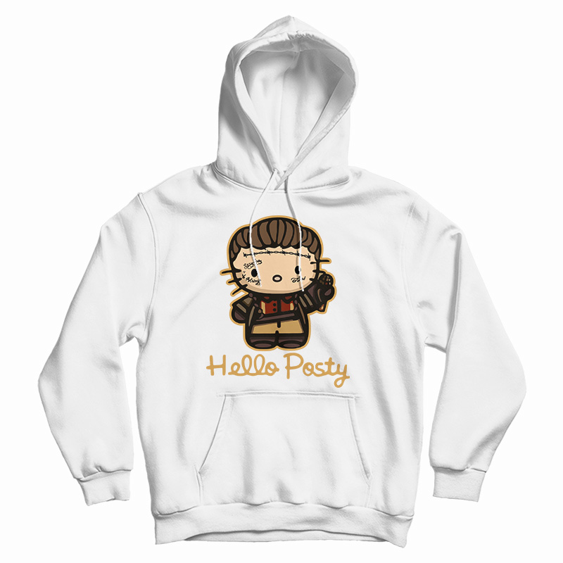 Get It Now Post Malone Hello Posty Hello Kitty Hoodie For UNISEX Get It Now Post Malone Hello Posty Hello Kitty Hoodie For UNISEX