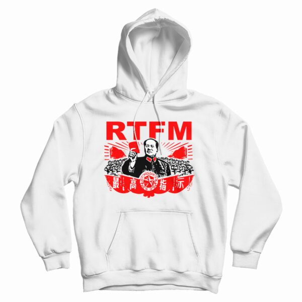 Get It Now The IT Crowd RTFM Chairman Mao Roy Hoodie For UNISEX