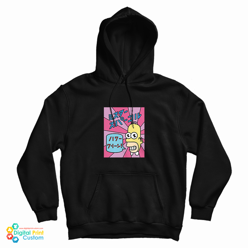 Get It Now The Simpsons Homer Mr. Sparkle Kanji Hoodie Get It Now The Simpsons Homer Mr. Sparkle Kanji Hoodie