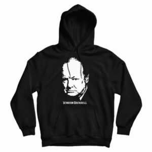Get It Now Winston Churchill Portrait Hoodie For Men’s And Women’s