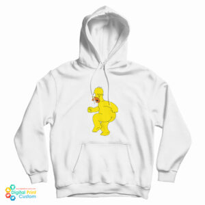 Get it Now Homer Simpson Nude Funny Cartoon Hoodie