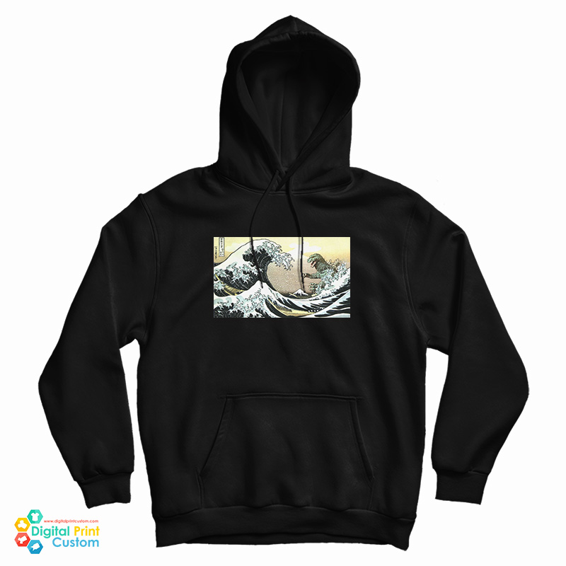 Godzilla In The Great Wave Off Kanagawa Hoodie Godzilla In The Great Wave Off Kanagawa Hoodie