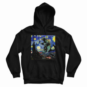 Godzilla Starry Night Van Gogh Hoodie