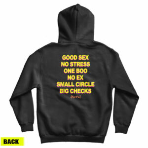 Good Sex No Stress One Boo No Ex Small Circle Big Checks Hoodie 14