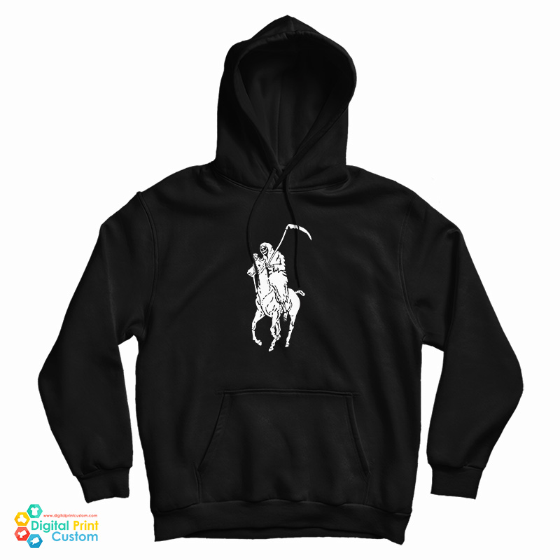 Grim Reaper Polo Parody Hoodie For UNISEX Grim Reaper Polo Parody Hoodie For UNISEX