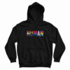 HUMAN LGBT Flag Hoodie For UNISEX