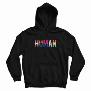 HUMAN LGBT Flag Hoodie For UNISEX