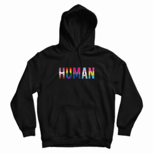 HUMAN LGBT Flag Hoodie For UNISEX