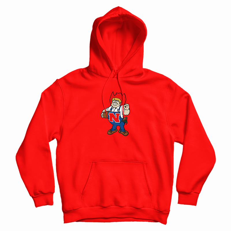 Herbie Husker Nebraska Cornhuskers Mascot Logo Hoodie For UNISEX Herbie Husker Nebraska Cornhuskers Mascot Logo Hoodie For UNISEX