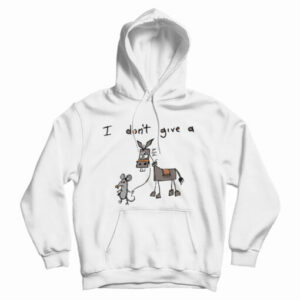 I Don’t Give A Rats Ass Funny Mouse Walking Donkey Hoodie