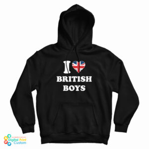 I Love British Boys UK Hoodie